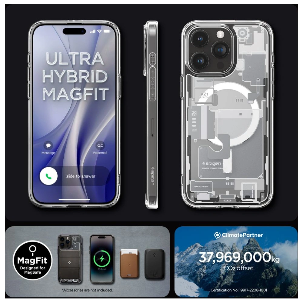 Wholesale Spigen Ultra Hybrid Mag MagSafe Apple iPhone 15 Pro Zero One White - SPN3087 - {ean13} - Hurt