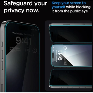 Szkło hartowane Spigen GLAS.tR ez Fit Apple iPhone 15 Plus / 14 Plus Privacy