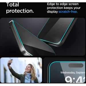 Szkło hartowane Spigen GLAS.tR ez Fit Apple iPhone 15 Plus / 14 Plus Privacy