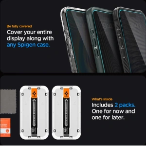 Szkło hartowane Spigen GLAS.tR ez Fit Apple iPhone 15 Plus / 14 Plus Privacy
