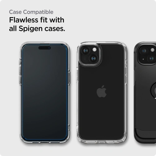 Szkło hartowane Spigen GLAS.tR AlignMaster FC Apple iPhone 15 Plus / 14 Plus Black [2 PACK]