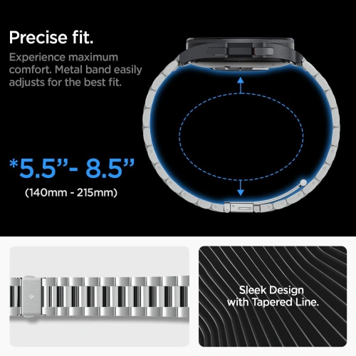 Pasek Spigen Modern Fit Band Samsung Galaxy Watch 6 Classic 47mm Silver