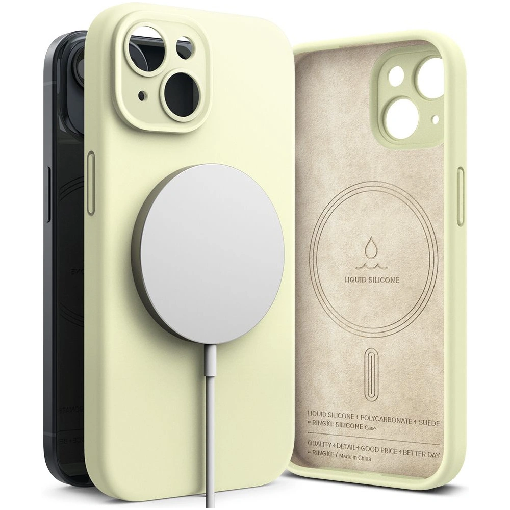 Hurtownia GSM - Case Ringke Silikon Magnetic MagSafe Apple iPhone 15 Sunny Lime - RGK1864 - {ean13} - Hurt