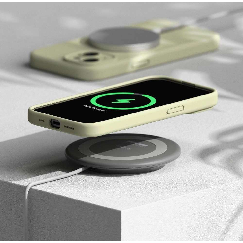 Hurtownia GSM - Etui Ringke Silicone Magnetic MagSafe Apple iPhone 15 Sunny Lime - RGK1864 - {ean13} - Hurt