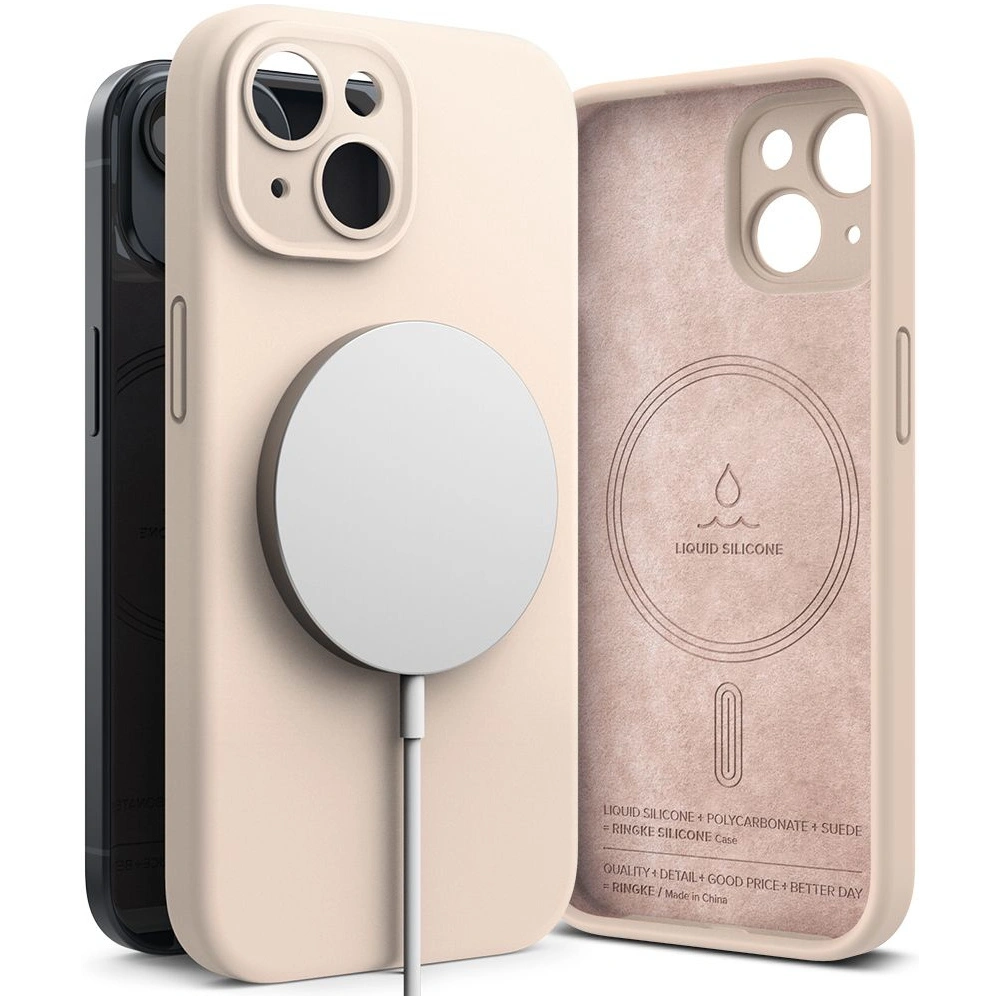 Hurtownia GSM - Case Ringke Silikon Magnetisch MagSafe Apple iPhone 15 Rosa Sand - RGK1865 - {ean13} - Hurt