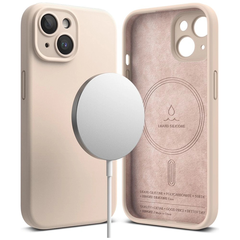 Hurtownia GSM - Case Ringke Silikon Magnetisch MagSafe Apple iPhone 15 Rosa Sand - RGK1865 - {ean13} - Hurt