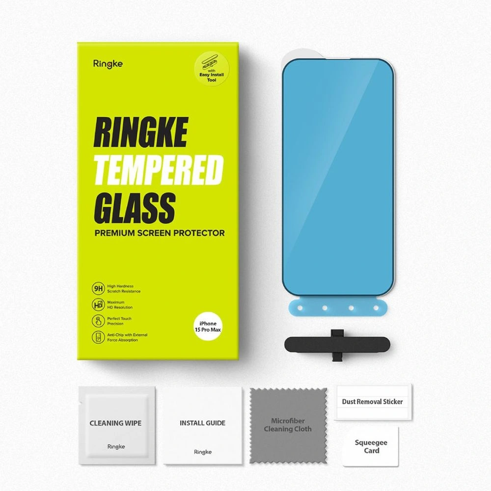Hurtownia GSM - Gehärtetes Glas Ringke für Apple iPhone 15 Pro Max Schwarz - RGK1867 - {ean13} - Hurt