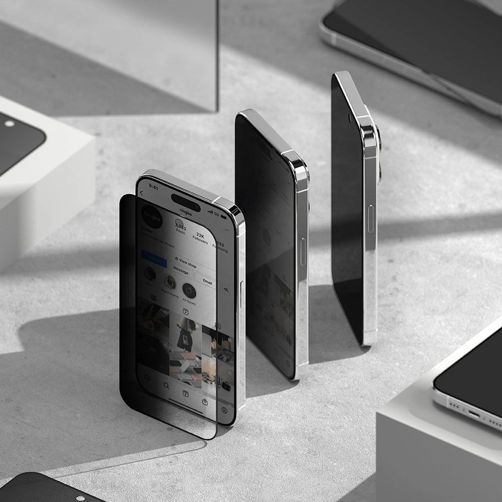 Hurtownia GSM - Gehärtetes Glas Ringke Tempered Glass Apple iPhone 15 Pro Max Privacy - RGK1868 - {ean13} - Hurt