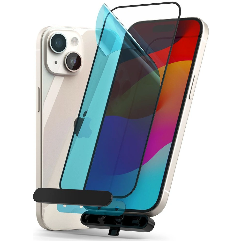 Hurtownia GSM - Sticlă securizată Ringke Tempered Glass Apple iPhone 15 Negru - RGK1871 - {ean13} - Hurt