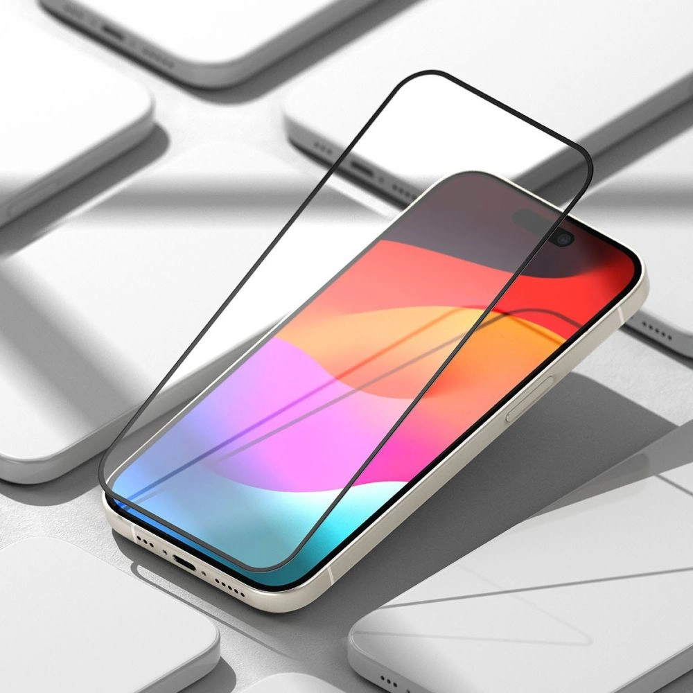 Hurtownia GSM - Sticlă securizată Ringke Tempered Glass Apple iPhone 15 Negru - RGK1871 - {ean13} - Hurt