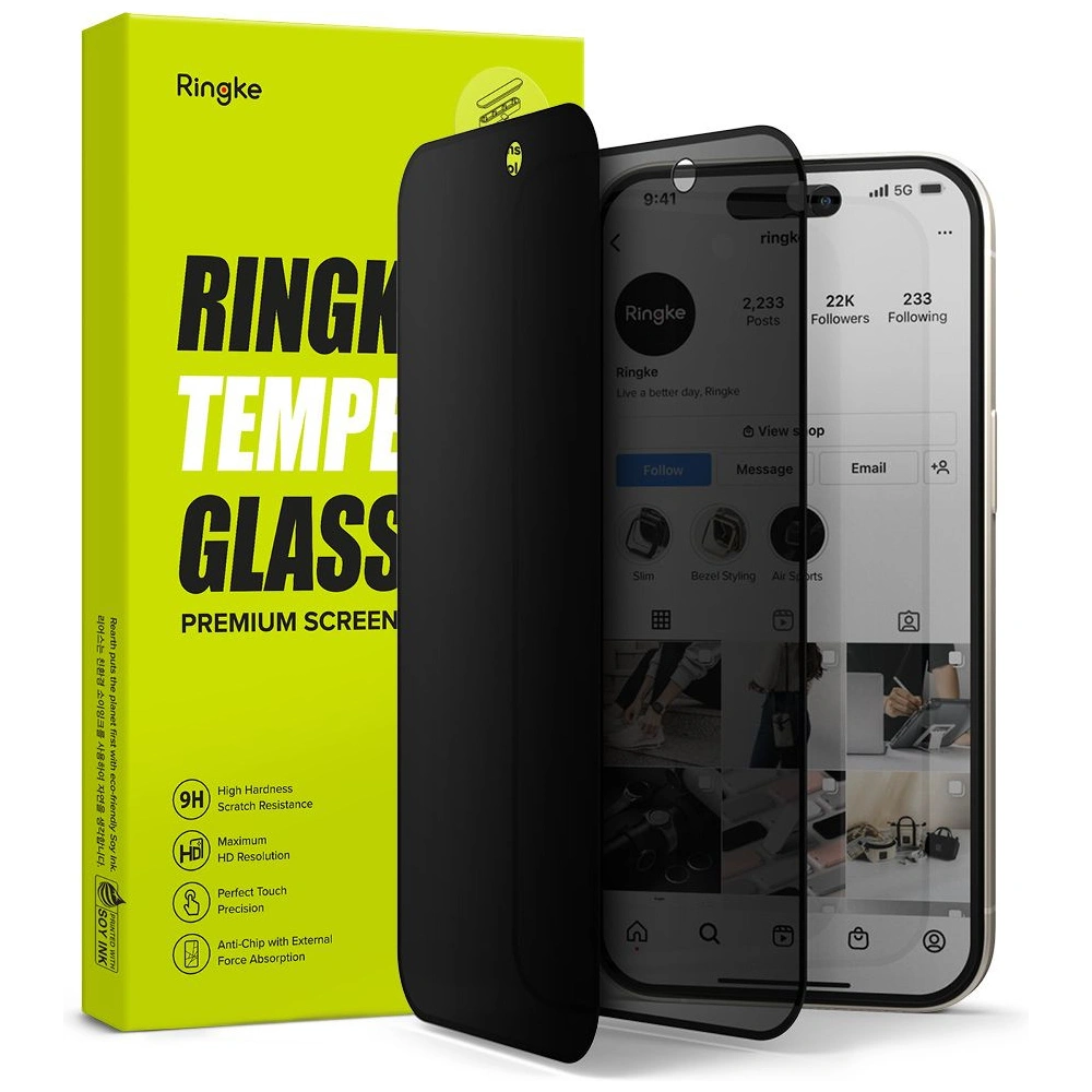 Hurtownia GSM - Gehärtetes Glas Ringke für Apple iPhone 15 Datenschutz - RGK1872 - {ean13} - Hurt