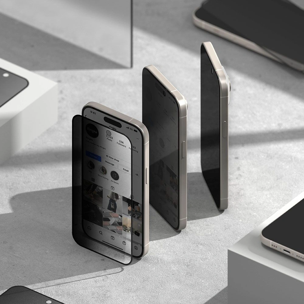 Hurtownia GSM - Gehärtetes Glas Ringke für Apple iPhone 15 Datenschutz - RGK1872 - {ean13} - Hurt