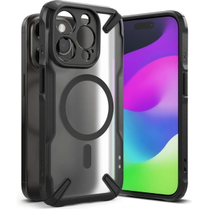 Etui Ringke Fusion-X Magnetic MagSafe Apple iPhone 15 Pro Max Matt Fekete