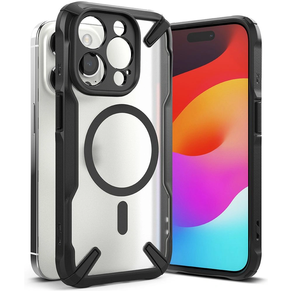 Hurtownia GSM - Etui Ringke Fusion-X Magnetic MagSafe Apple iPhone 15 Pro Max Matt Fekete - RGK1873 - {ean13} - Hurt
