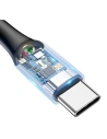 Hurtownia GSM - Kabel USB-C z diodą LED Baseus C-shaped QC 3.0 1m (czarny) - BSU376BLK - {ean13} - Hurt
