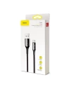 Hurtownia GSM - Kabel USB-C z diodą LED Baseus C-shaped QC 3.0 1m (czarny) - BSU376BLK - {ean13} - Hurt