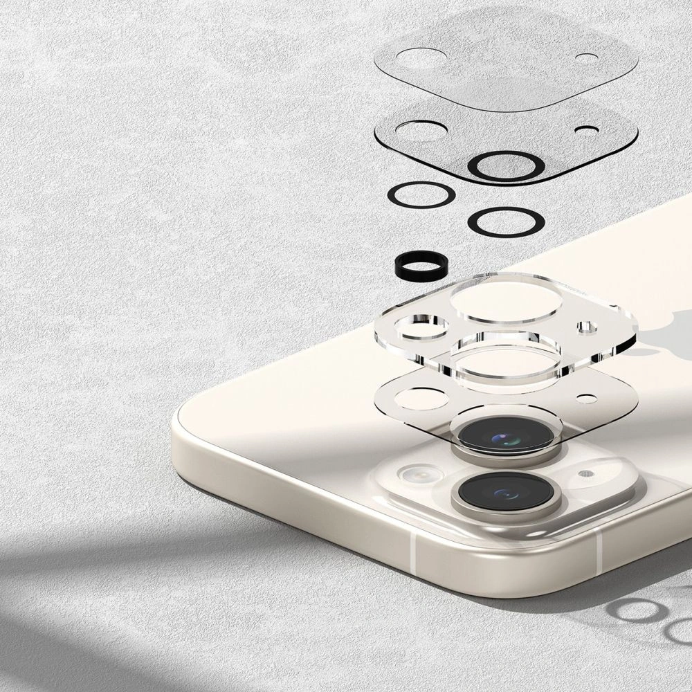 Hurtownia GSM - Szkło hartowane na aparat Ringke Camera Protector Glass Apple iPhone 15 / 15 Plus Clear [2 PACK] - RGK1887 - {ean13} - Hurt