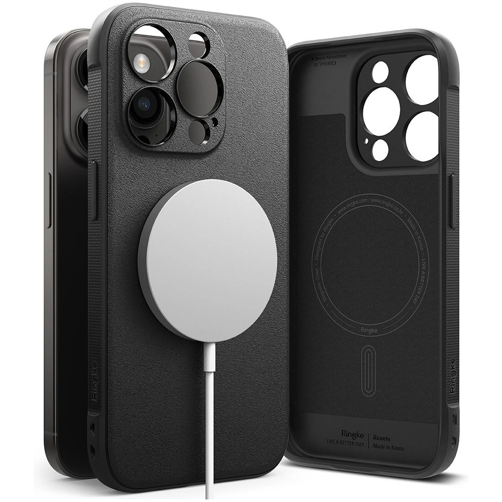 Hurtownia GSM - Case Ringke Onyx Magnetic MagSafe Apple iPhone 15 Pro Max Schwarz - RGK1889 - {ean13} - Hurt