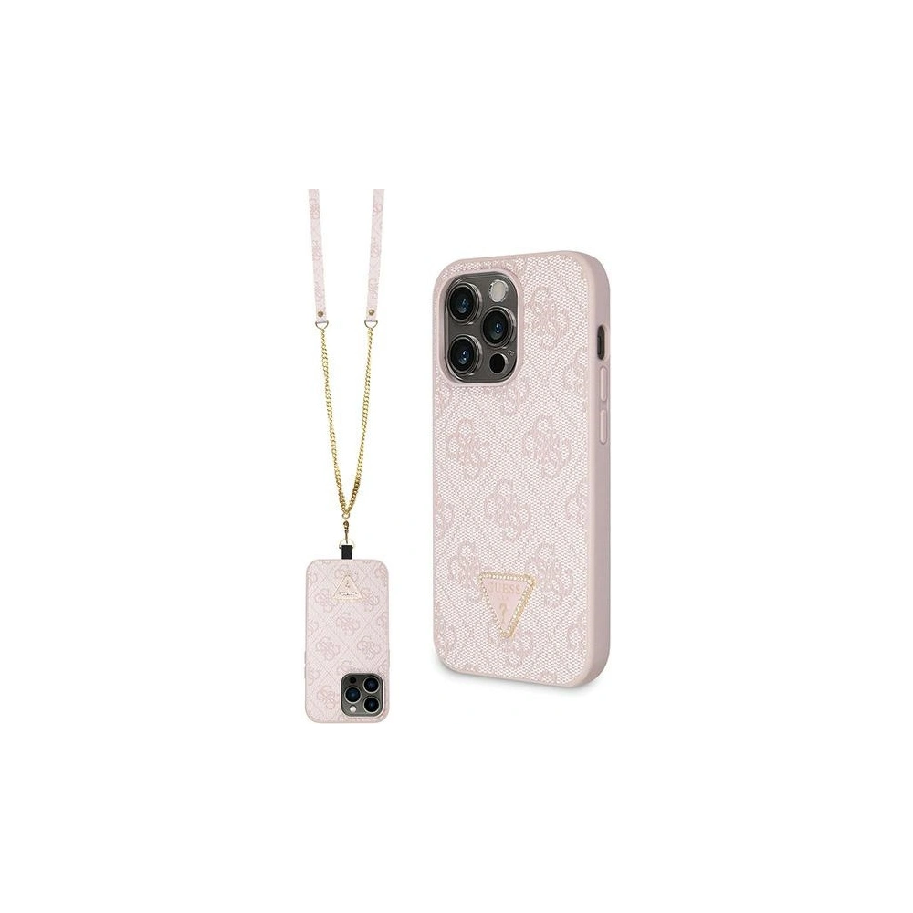 Hurtownia GSM - Etui Guess GUHCP15LP4TDSCPP Apple iPhone 15 Pro hardcase Crossbody 4G Metal Logo roz/pink - GUE2901 - {ean13} - Hurt