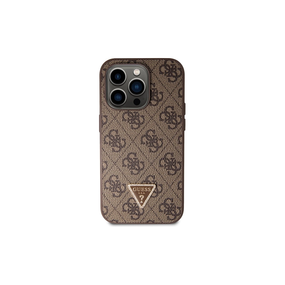 Hurtownia GSM - Etui Guess GUHCP15LP4TDSCPW Apple iPhone 15 Pro hardcase Crossbody 4G Metal Logo maroniu/brown - GUE2902 - {ean13} - Hurt