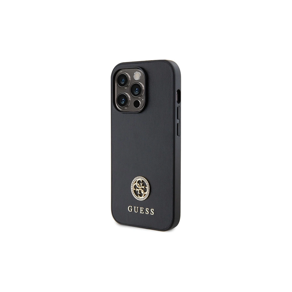 Hurtownia GSM - Case Guess GUHCP15LPS4DGPK Apple iPhone 15 Pro Hardcase Strass Metall-Logo schwarz/black - GUE2904 - {ean13} - Hurt