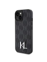 Wholesale Karl Lagerfeld KLHCP15SPKLPKLK Apple iPhone 15 hardcase Leather Monogram Hot Stamp Metal Logo black - KLD1711 - {ean13} - Hurt