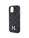 Wholesale Karl Lagerfeld KLHCP15SPKLPKLK Apple iPhone 15 hardcase Leather Monogram Hot Stamp Metal Logo black - KLD1711 - {ean13} - Hurt