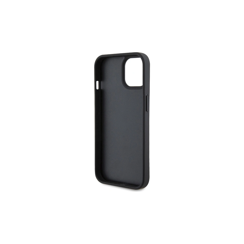 Wholesale Karl Lagerfeld KLHCP15SPKLPKLK Apple iPhone 15 hardcase Leather Monogram Hot Stamp Metal Logo black - KLD1711 - {ean13} - Hurt