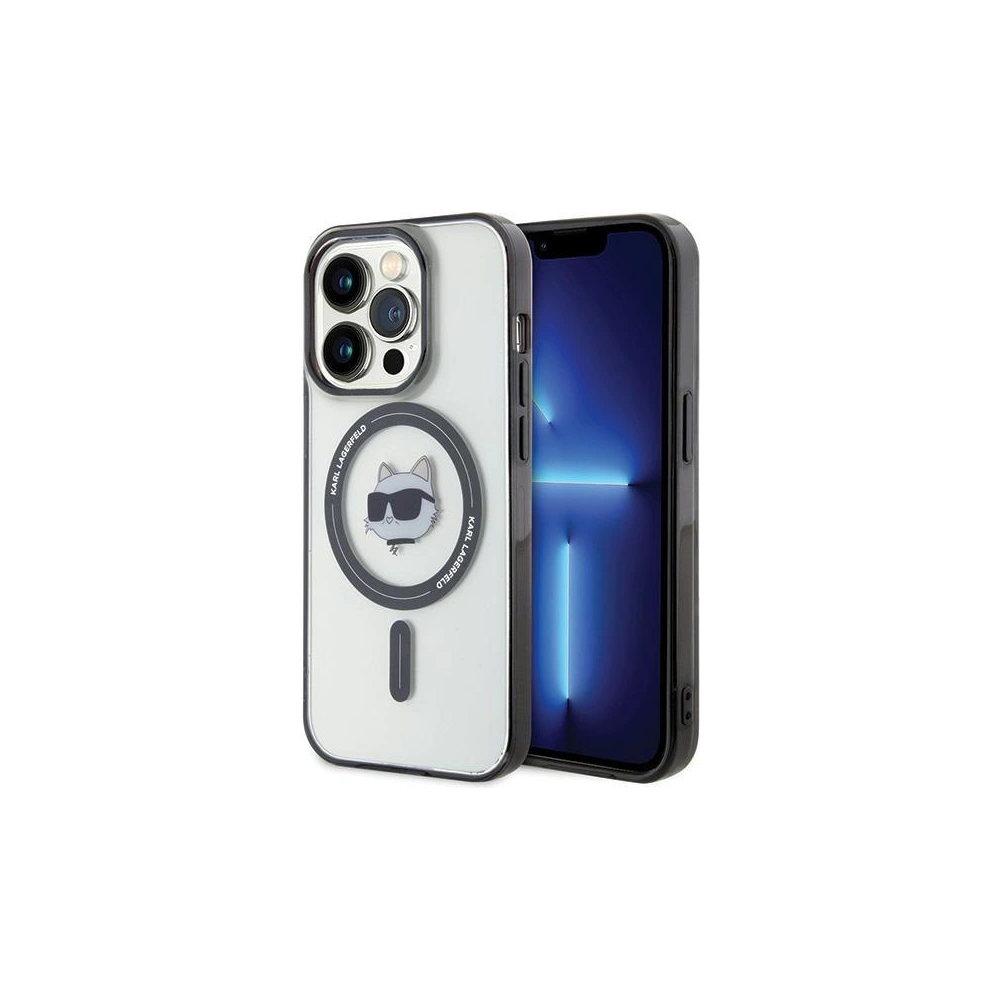 Hurtownia GSM - Etui Karl Lagerfeld KLHMP15LHCHNOTK Apple iPhone 15 Pro hardcase IML Capul lui Choupette MagSafe transparent - KLD1712 - {ean13} - Hurt