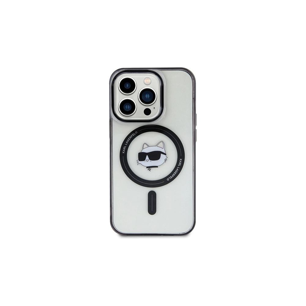 Hurtownia GSM - Etui Karl Lagerfeld KLHMP15LHCHNOTK Apple iPhone 15 Pro hardcase IML Capul lui Choupette MagSafe transparent - KLD1712 - {ean13} - Hurt