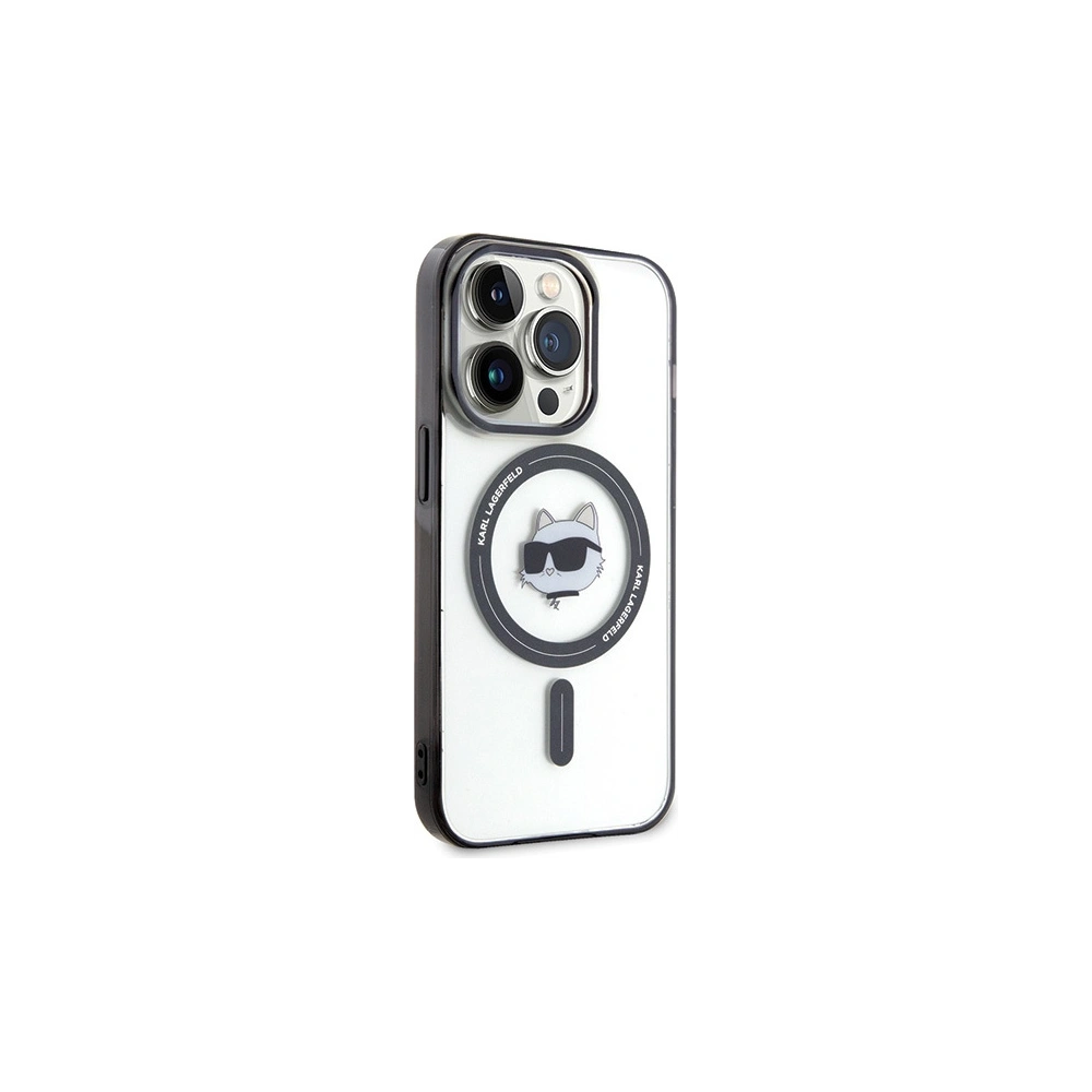 Hurtownia GSM - Etui Karl Lagerfeld KLHMP15LHCHNOTK Apple iPhone 15 Pro hardcase IML Capul lui Choupette MagSafe transparent - KLD1712 - {ean13} - Hurt