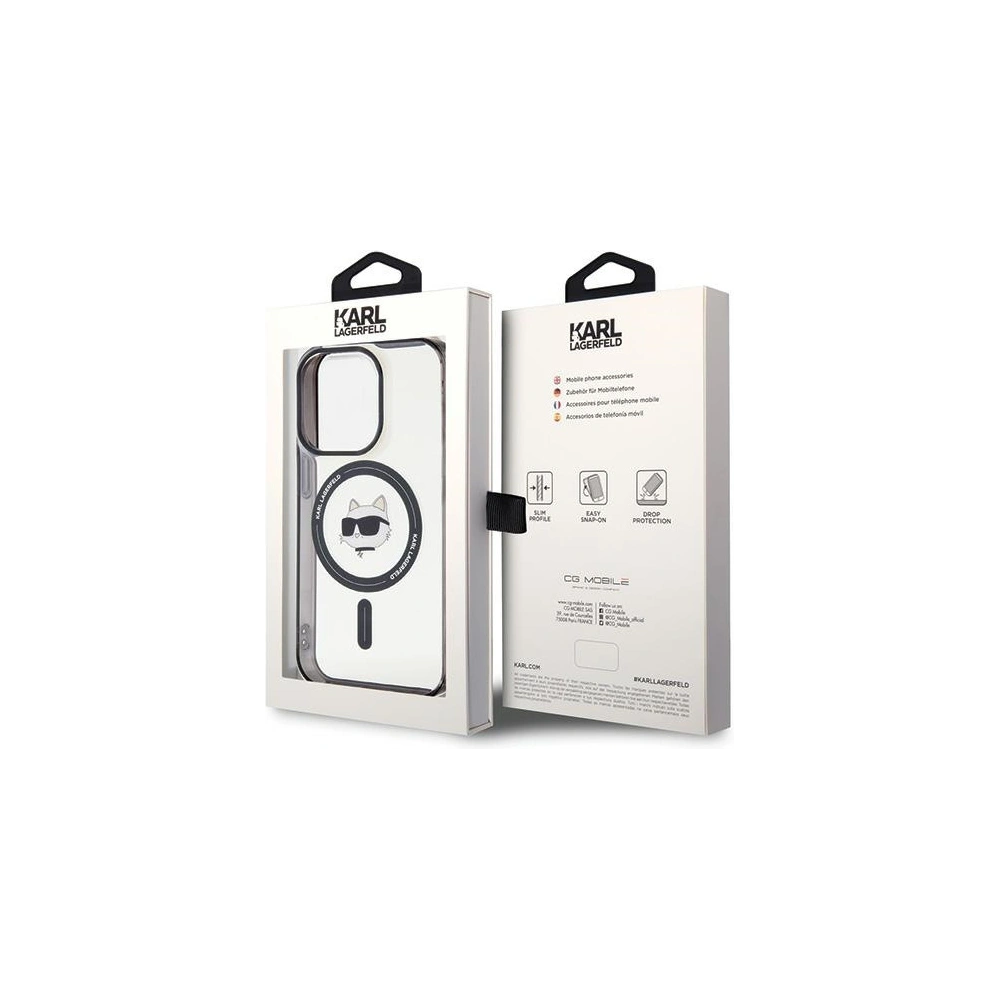 Hurtownia GSM - Etui Karl Lagerfeld KLHMP15LHCHNOTK Apple iPhone 15 Pro hardcase IML Capul lui Choupette MagSafe transparent - KLD1712 - {ean13} - Hurt