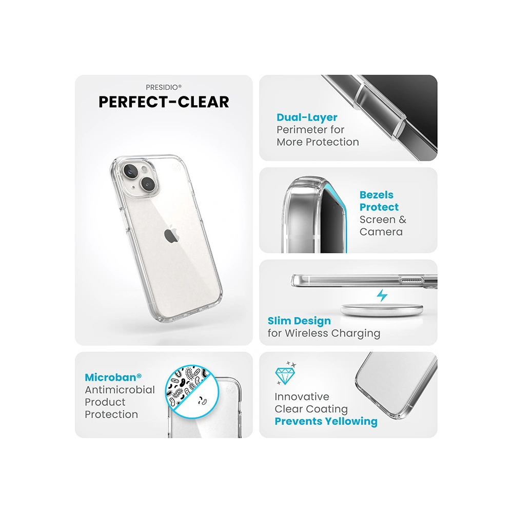 Hurtownia GSM - Etui Speck Presidio Perfect-Clear Apple iPhone 15 (Clear) - SPK484 - {ean13} - Hurt