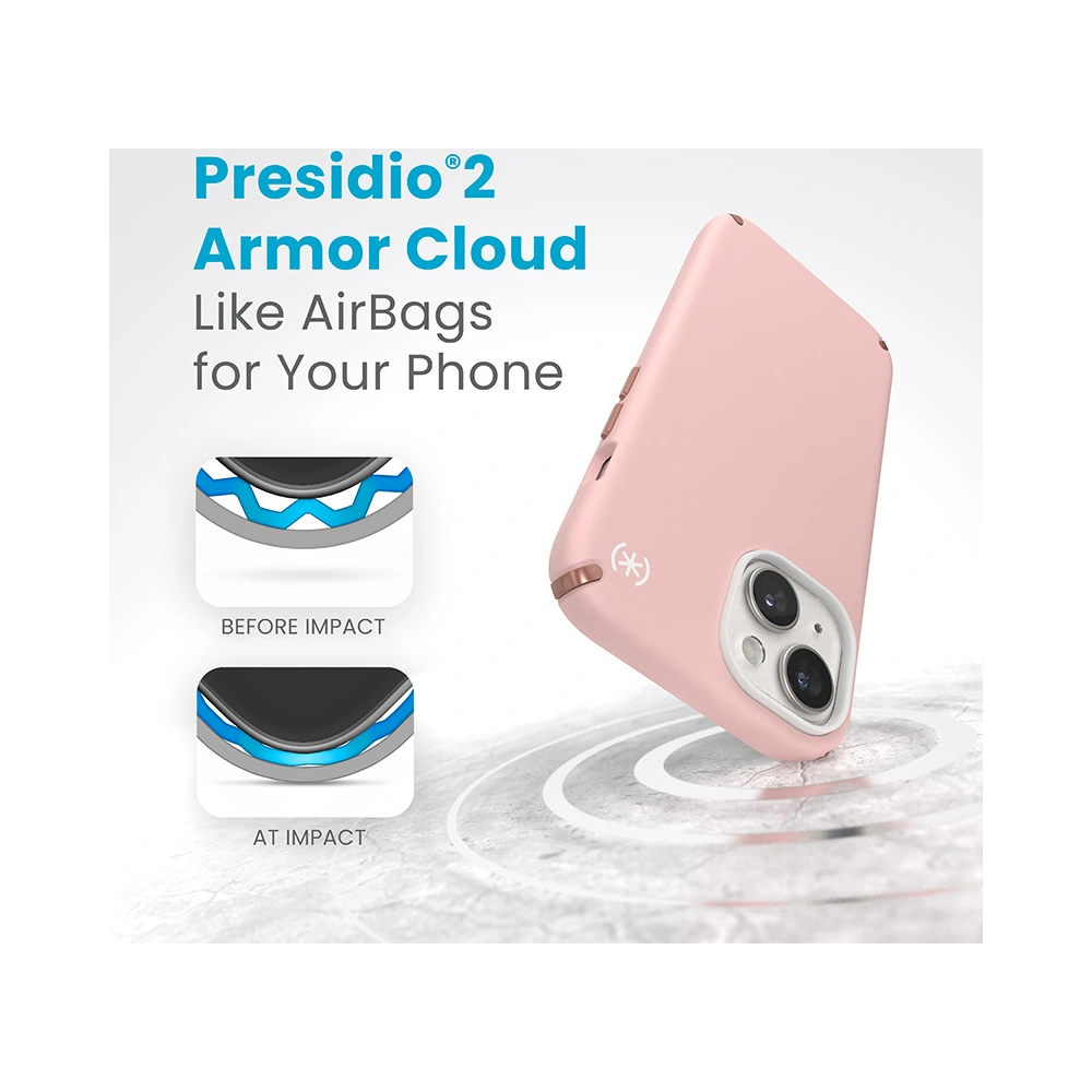 Wholesale Speck Presidio2 Pro Apple iPhone 15 (Dahlia Pink/Rose Copper/White) - SPK489 - {ean13} - Hurt