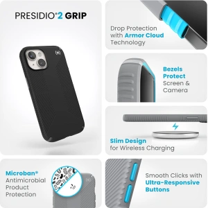 Hurtownia GSM - Etui Speck Presidio2 Grip Apple iPhone 15 (Černá/Slate Grey/Bílá) - SPK492 - {ean13} - Hurt