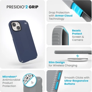 Hurtownia GSM - Etui Speck Presidio2 Grip Apple iPhone 15 (Coastal Blue/Dustgrey/White) - SPK493 - {ean13} - Hurt