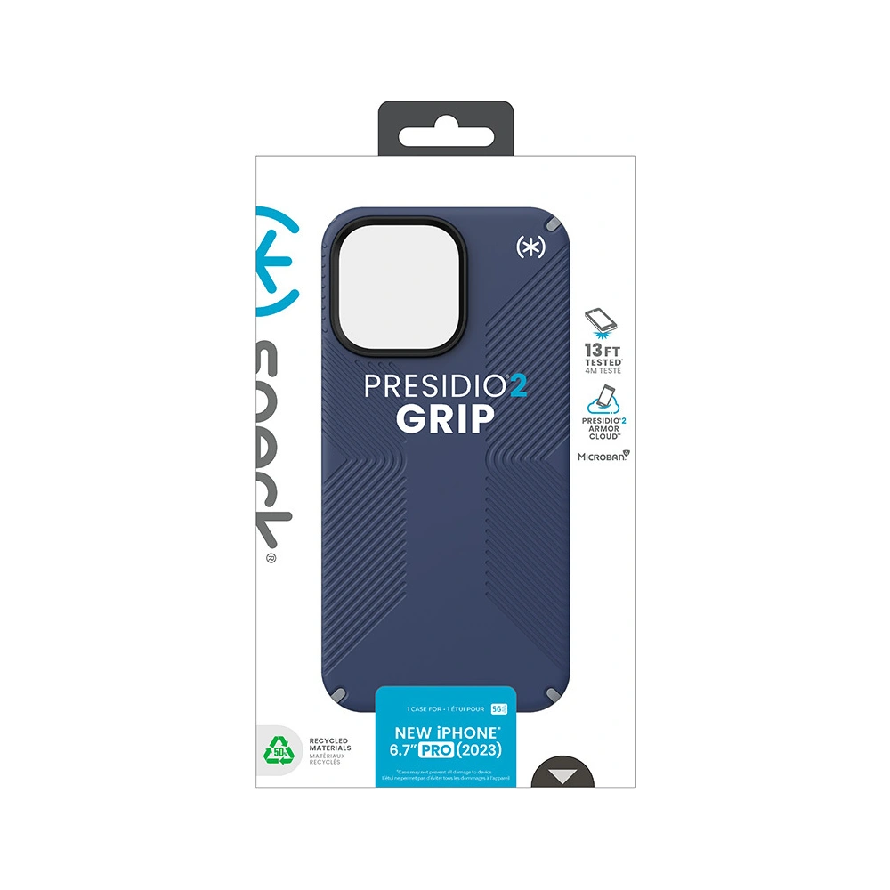 Hurtownia GSM - Etui Speck Presidio2 Grip Apple iPhone 15 Pro Max (Tengerparti kék/Porszürke/Fehér) - SPK501 - {ean13} - Hurt