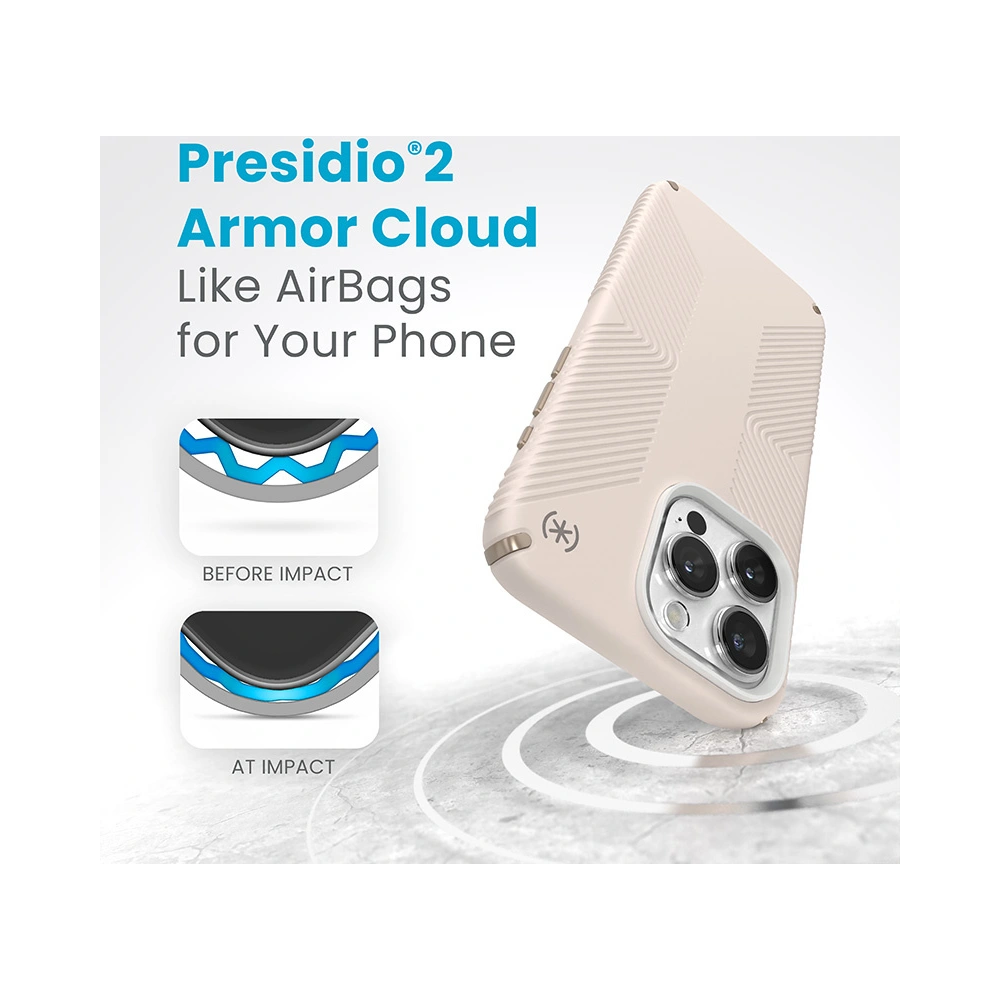 Wholesale Speck Presidio2 Grip Apple iPhone 15 Pro Max (Bleached Bone/Heirloom Gold/Hazel Brown) - SPK503 - {ean13} - Hurt