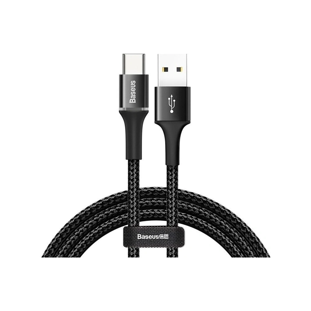 Hurtownia GSM - Kabel USB-C z podświetleniem LED Baseus Halo 3A 1m (czarny) - BSU383BLK - {ean13} - Hurt