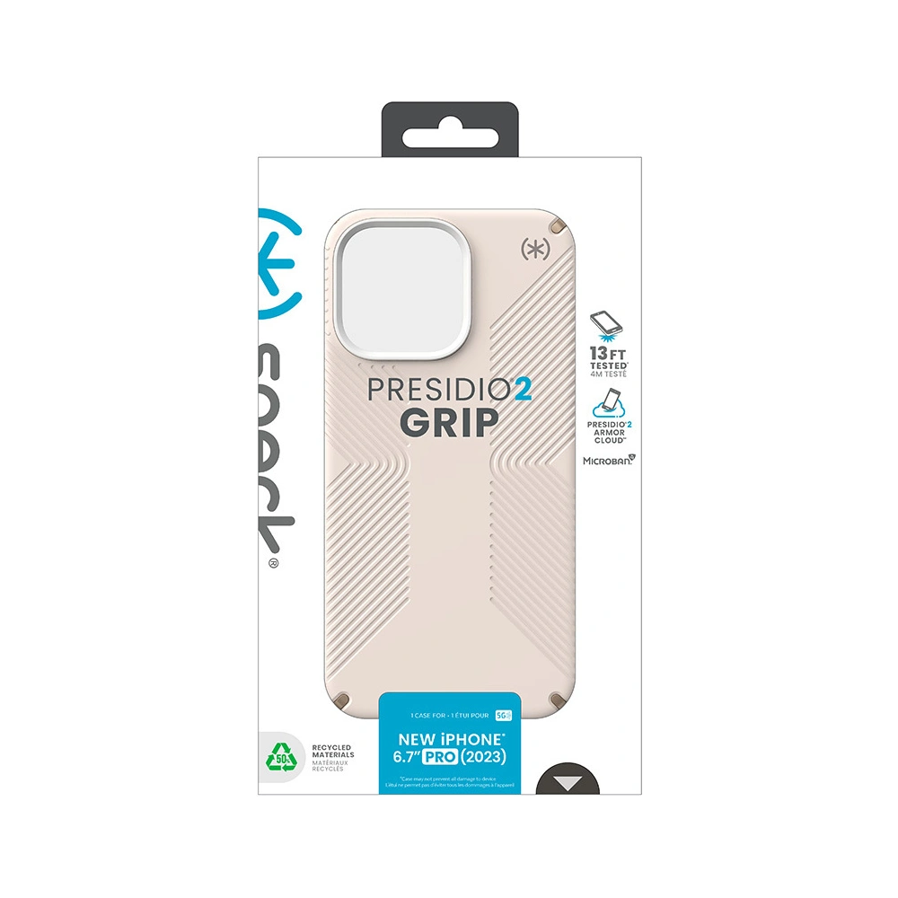 Wholesale Speck Presidio2 Grip Apple iPhone 15 Pro Max (Bleached Bone/Heirloom Gold/Hazel Brown) - SPK503 - {ean13} - Hurt