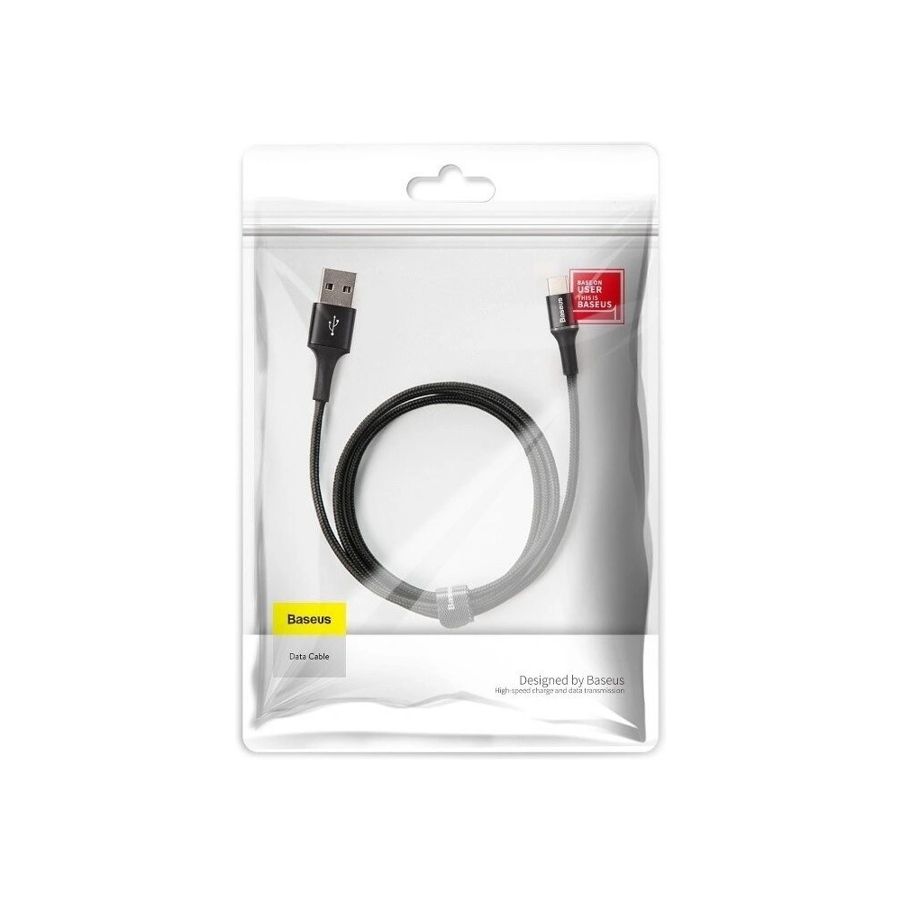 Hurtownia GSM - Kabel USB-C z podświetleniem LED Baseus Halo 3A 1m (czarny) - BSU383BLK - {ean13} - Hurt
