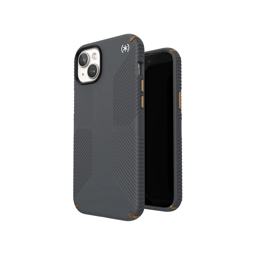 Hurtownia GSM - Etui Speck Presidio2 Grip MagSafe Apple iPhone 15 Plus / 14 Plus (Gri Charcoal/Bronz Rece/Alb) - SPK510 - {ean13} - Hurt