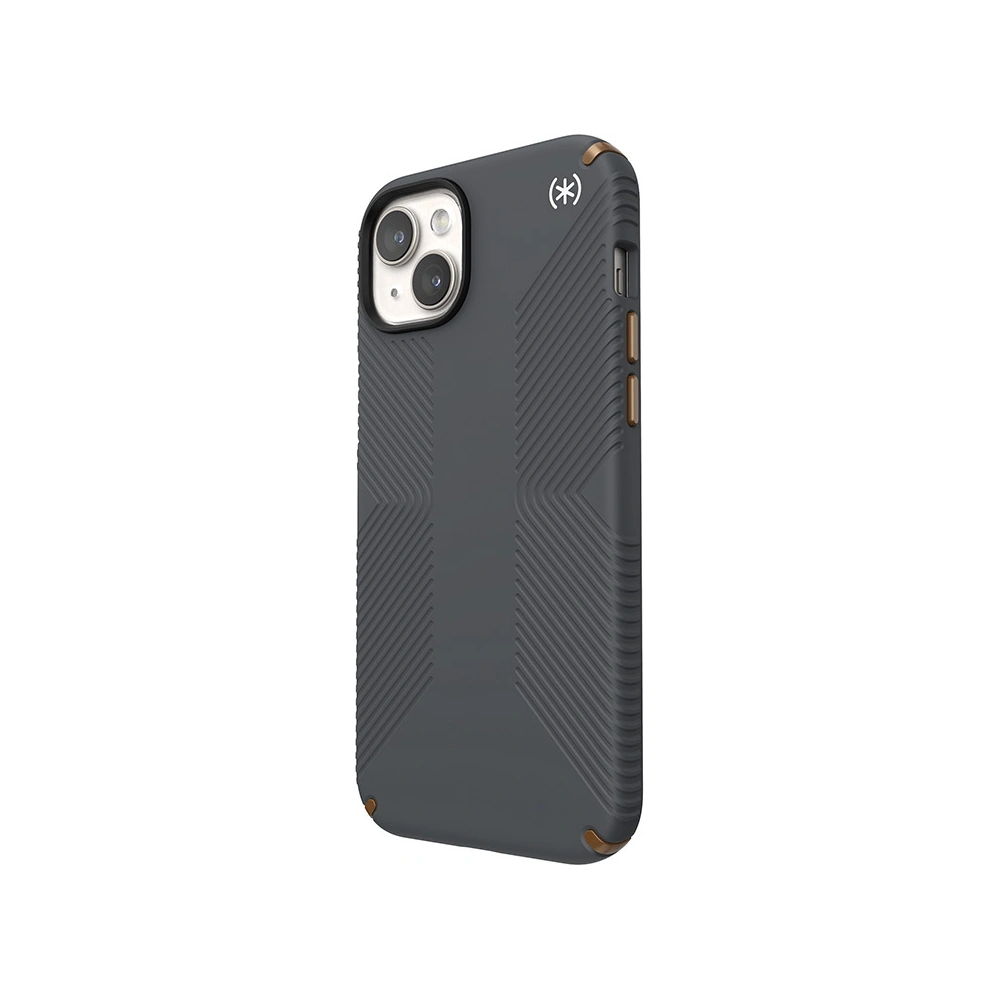 Hurtownia GSM - Etui Speck Presidio2 Grip MagSafe Apple iPhone 15 Plus / 14 Plus (Gri Charcoal/Bronz Rece/Alb) - SPK510 - {ean13} - Hurt