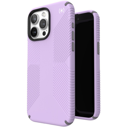 Hurtownia Speck - 840168538317 - SPK512 - Etui Speck Presidio2 Grip MagSafe Apple iPhone 15 Pro Max (Spring Purple/Cloudy Grey/White) - B2B homescreen