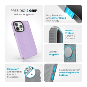 Wholesale Speck Presidio2 Grip MagSafe Apple iPhone 15 Pro Max (Spring Purple/Cloudy Grey/White) - SPK512 - {ean13} - Hurt