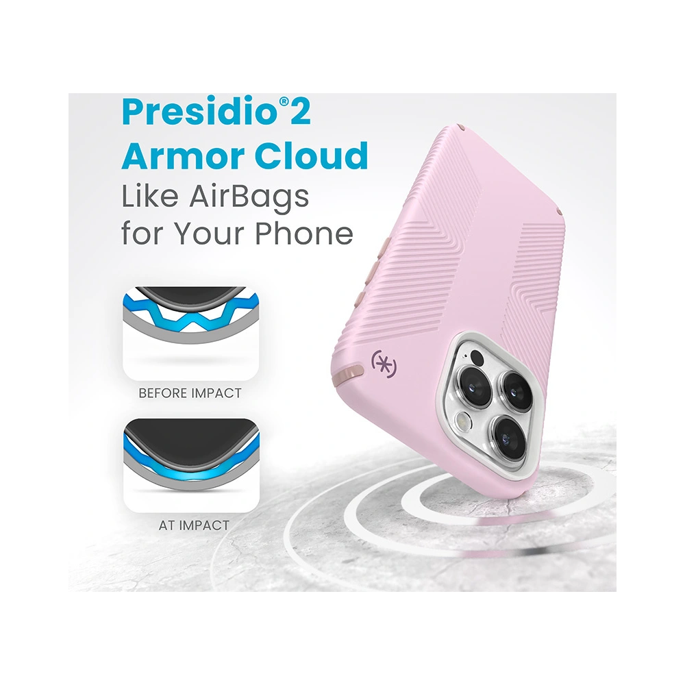 Wholesale Speck Presidio2 Grip MagSafe Apple iPhone 15 Pro Max (Soft Lilac/Carnation Petal/Rouge Pink) - SPK513 - {ean13} - Hurt