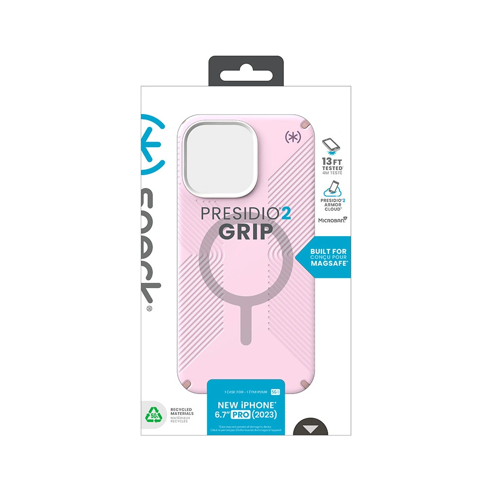 Wholesale Speck Presidio2 Grip MagSafe Apple iPhone 15 Pro Max (Soft Lilac/Carnation Petal/Rouge Pink) - SPK513 - {ean13} - Hurt