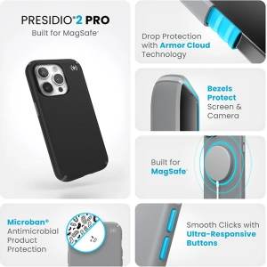 Hurtownia GSM - Etui Speck Presidio2 Pro MagSafe Apple iPhone 15 Pro (Černá/Šedá/White) - SPK517 - {ean13} - Hurt