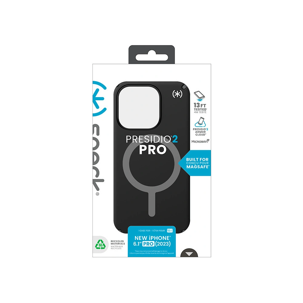 Hurtownia GSM - Etui Speck Presidio2 Pro MagSafe Apple iPhone 15 Pro (Černá/Šedá/White) - SPK517 - {ean13} - Hurt