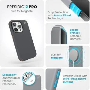 Hurtownia GSM - Etui Speck Presidio2 Pro MagSafe Apple iPhone 15 Pro (Tmavě šedá/Chladný bronz/Bílá) - SPK519 - {ean13} - Hurt